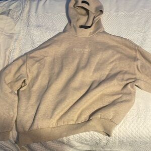 Tan Medium Fear Of God Essentials hoodie never worn once